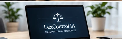 Imagen ilustrativa de LexControl IA en computadora